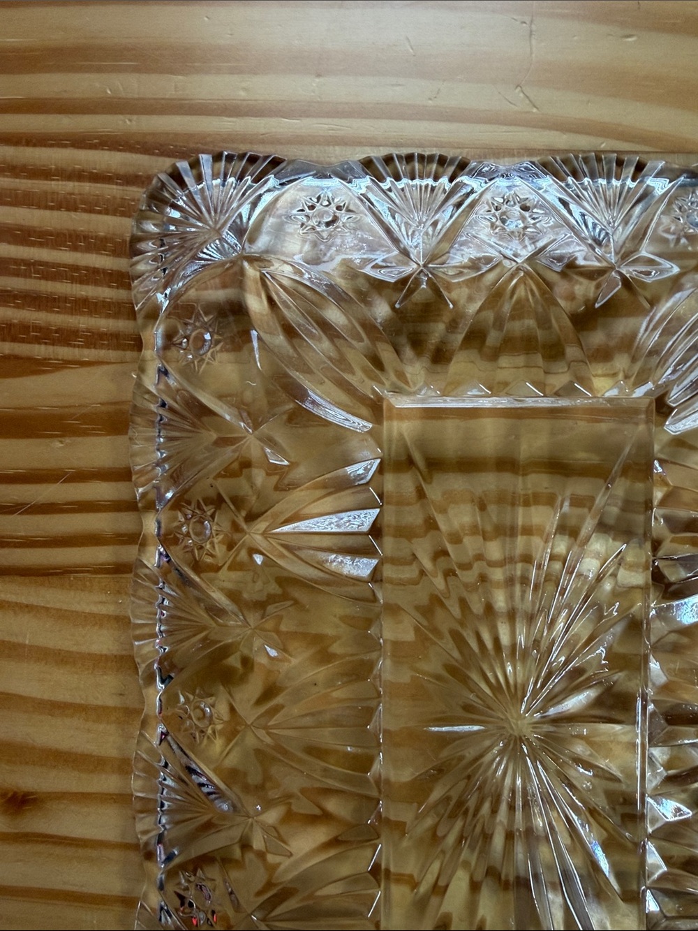 Vintage J.G. Durand Lead Crystal Rectangular Tray - Made in France (with Box) - Picture 4 of 11